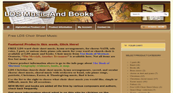 Desktop Screenshot of ldsmusicandbooks.com